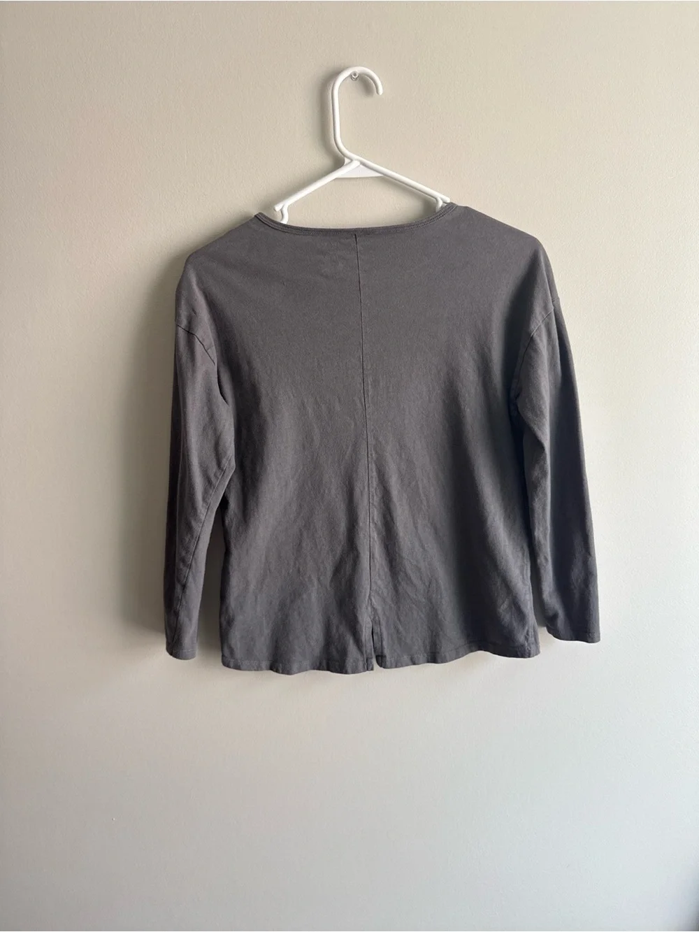 Carter's Charcoal Gray Long Sleeve Top with Pink & Gold Butterfly